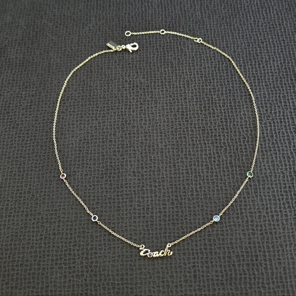 Coach Stationary Script🖋 "Coach" Necklace